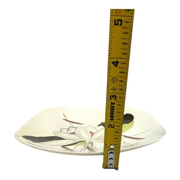 Set of 4 Red Wing Lotus Salad Bread Dessert Plates Square Concord Shape 7.25” - Picture 6 of 6